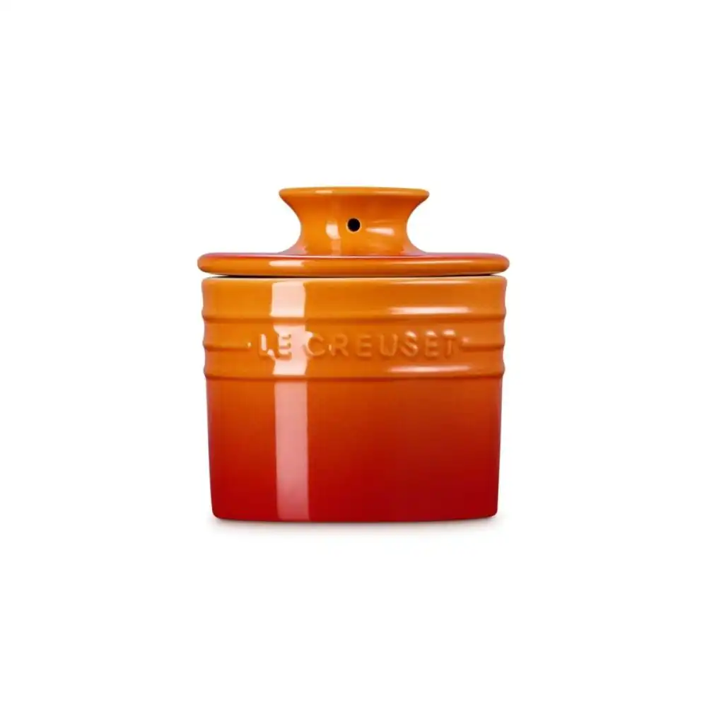 Alternative view of Le Creuset Butter Crock | Flame