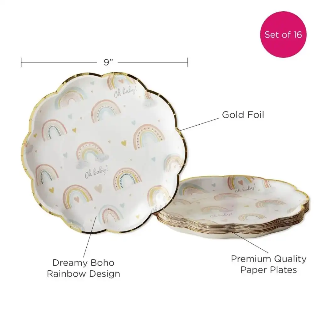 Alternative view of Kate Aspen Boho Rainbow Baby 62-Piece Party Tableware Set
