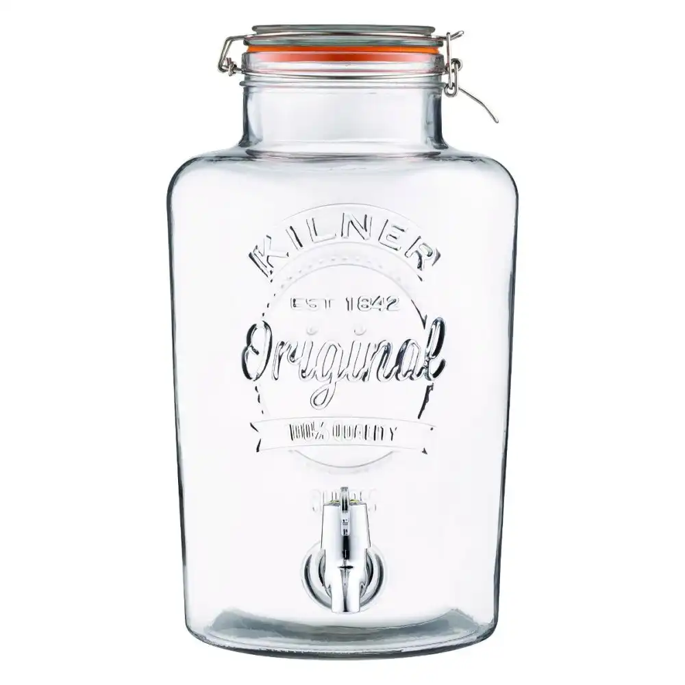 Alternative view of Kilner Swing Top Round Glass Drink Dispenser | 8L