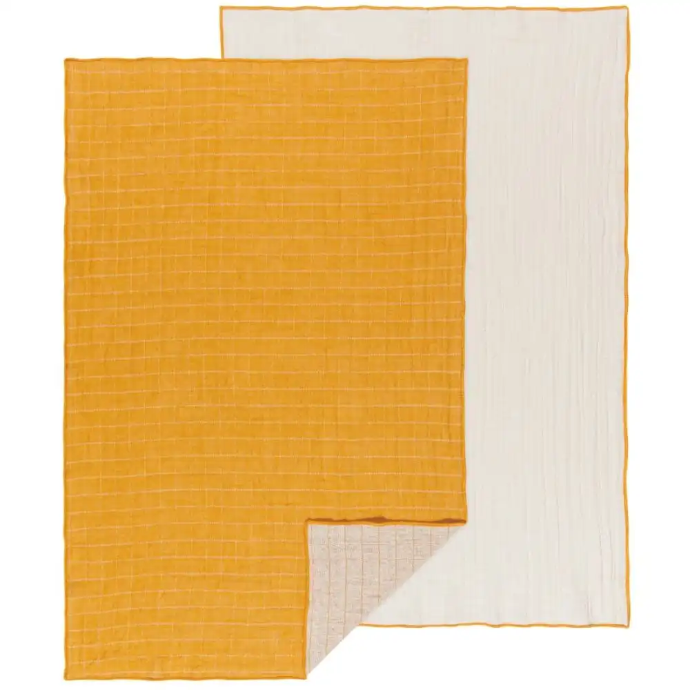 Danica Heirloom Double Weave Dishtowels (Set of 2) | Ochre
