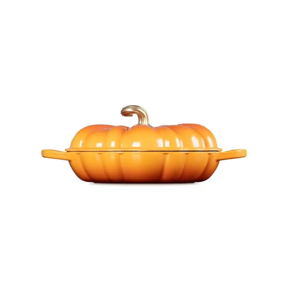 Alternative view of Le Creuset Signature 2.75 Qt. Pumpkin Braiser | Persimmon