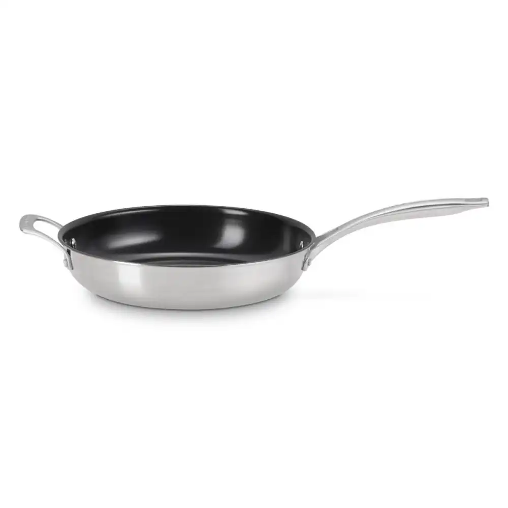Alternative view of Le Creuset Essential Stainless Steel Nonstick 11" Shallow Round Fry Pan
