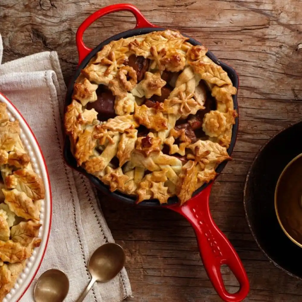 Alternative view of Le Creuset 10.25" Signature Enameled Cast Iron Skillet | Cerise/Cherry Red