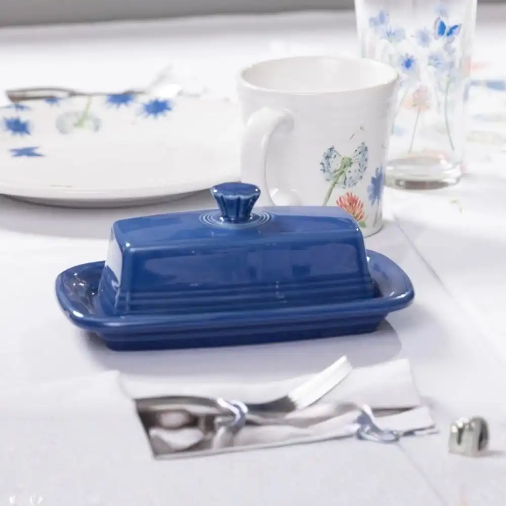 Alternative view of Fiesta® Extra Large Covered Butter Dish | Lapis