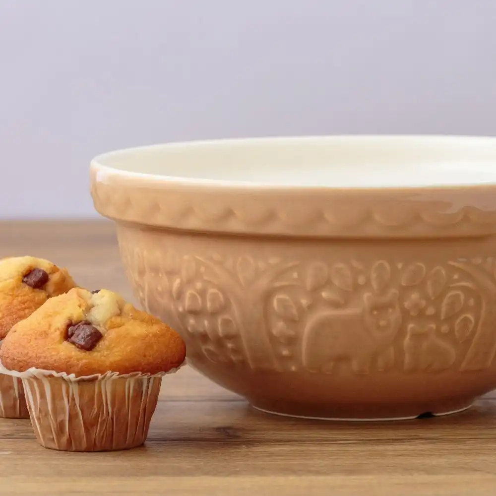 Alternative view of Mason Cash In the Forest S24 (2.15 Qt) Embossed Mixing Bowl | Bear (Cane)