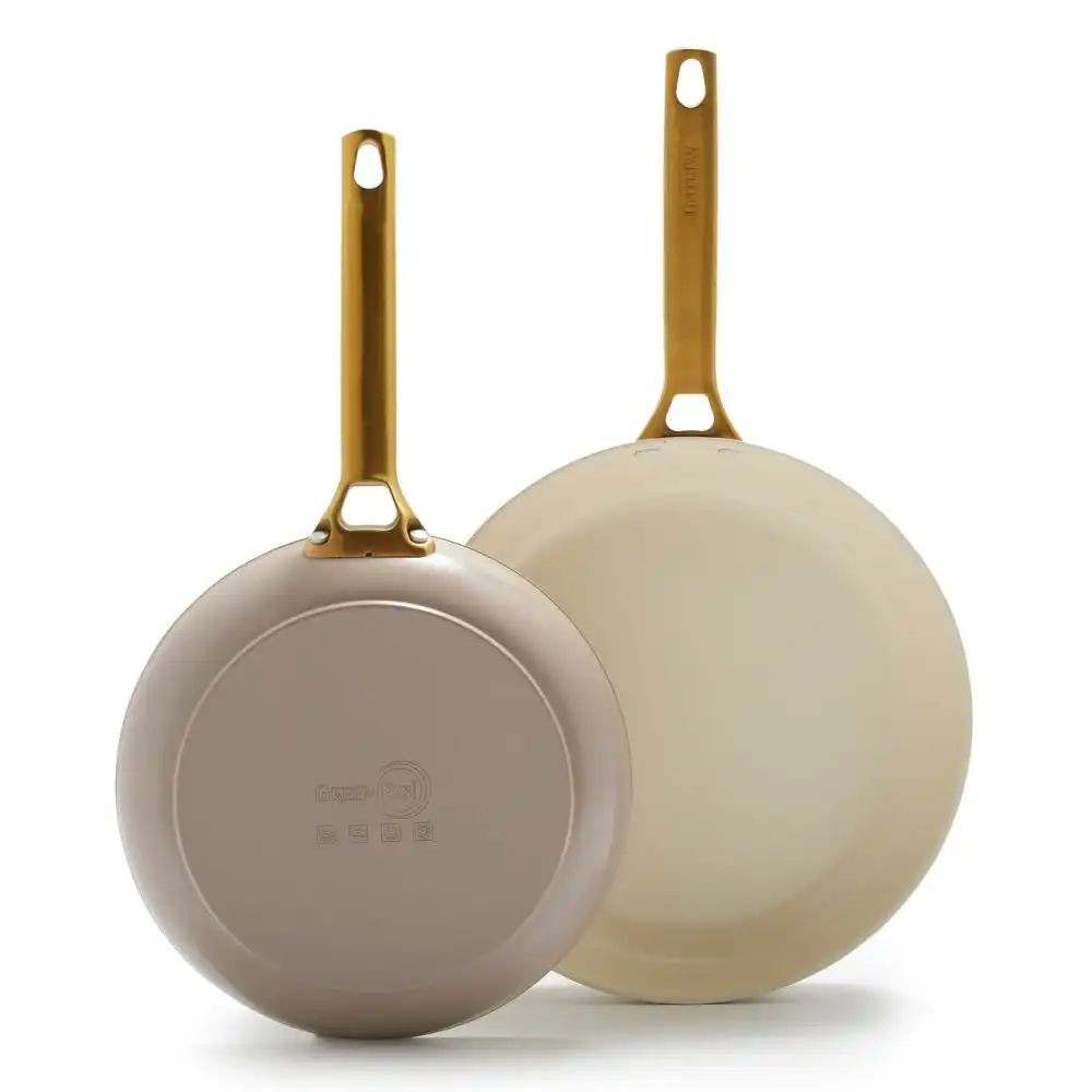 GreenPan Reserve 10" & 12" Fry Pan Set | Taupe