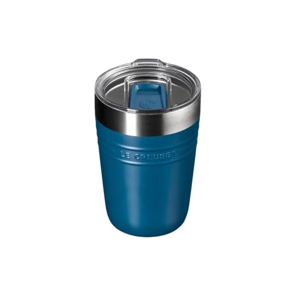 Alternative view of Le Creuset On The Go 14oz Stainless Steel Tumbler | Deep Teal