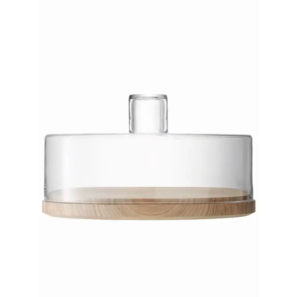 LSA Lotta Cheese/Pastry Glass Dome and Ash Base