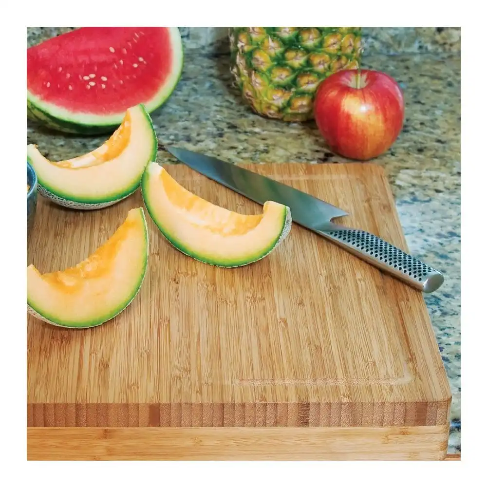 Alternative view of Lipper International Bamboo Over-the-Counter-Edge Cutting Board