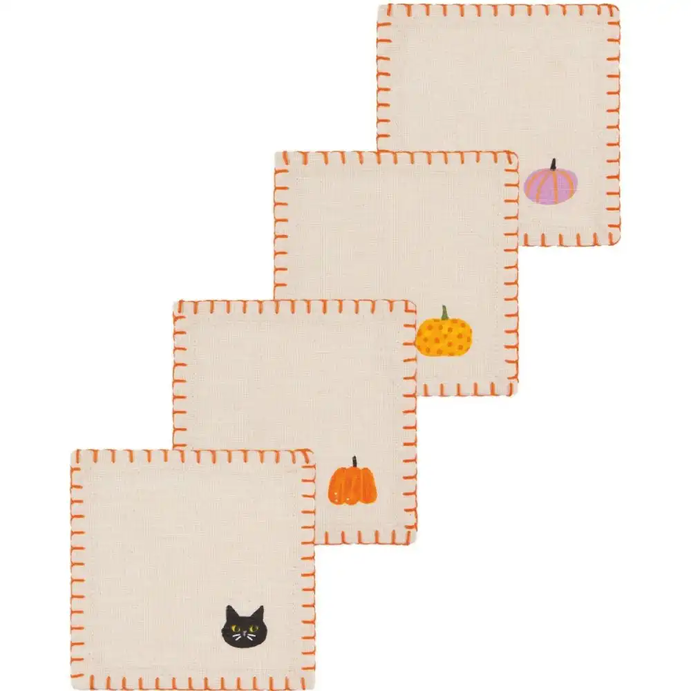 Danica Jubilee Cocktail Napkins (Set of 4 ) | Hallows' Eve