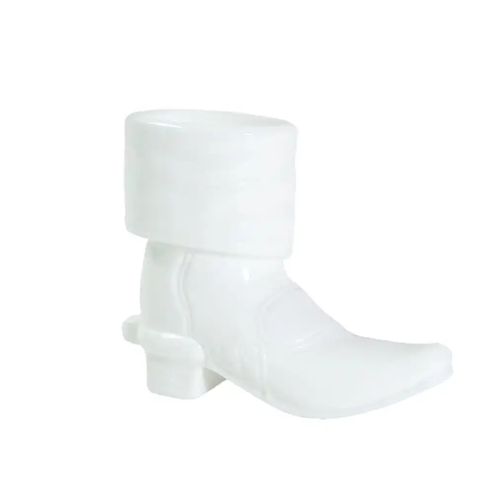 Mosser Glass 1.25oz Cowboy Boot Shot Glass | Milk