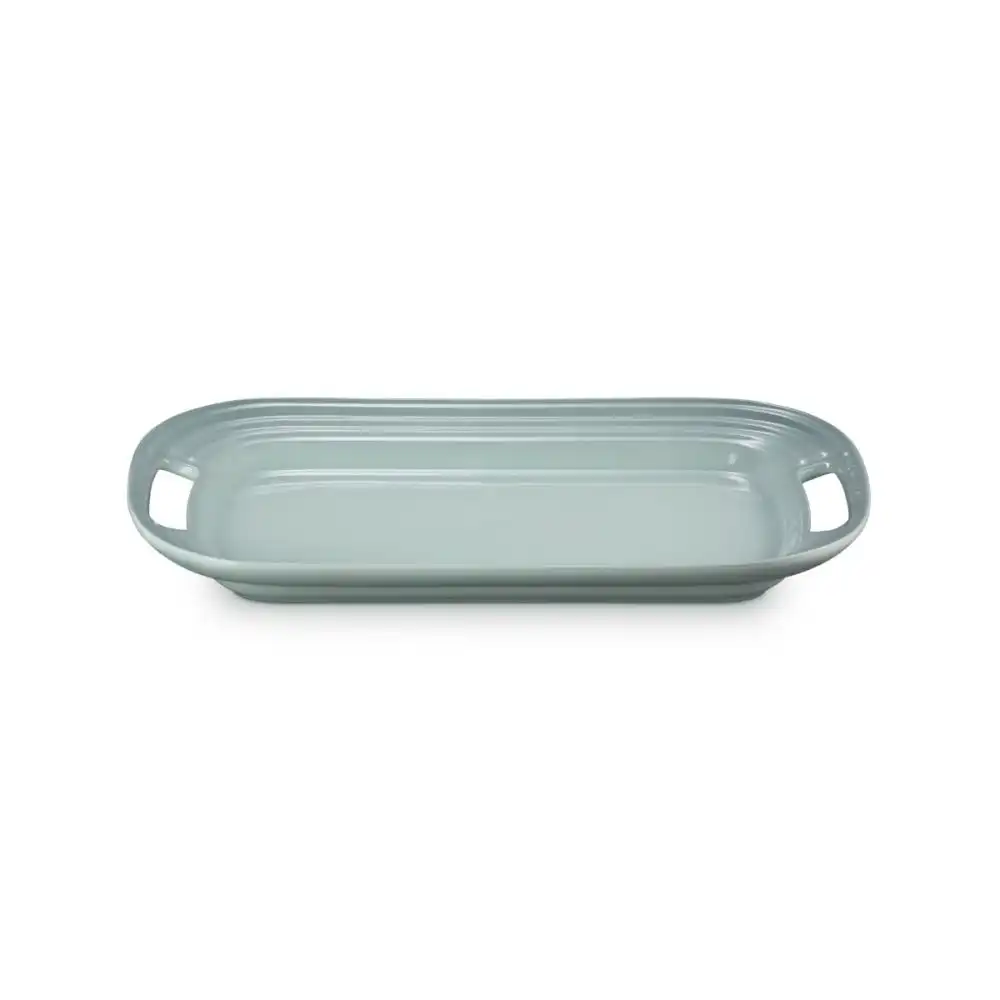 Le Creuset 14" Stoneware Serving Platter | Sea Salt