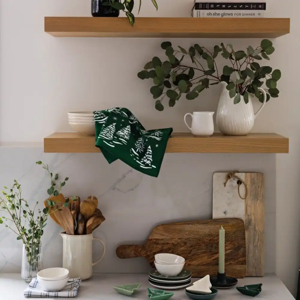 Alternative view of Now Designs by Danica Christmas Dishtowel | Winter Frost