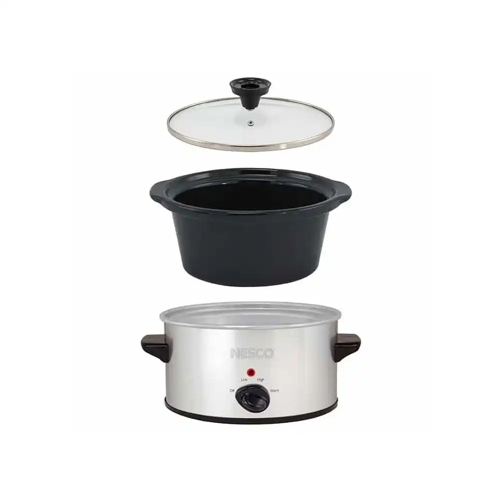 Alternative view of NESCO 1.5-Quart Oval Slow Cooker | Stainless Steel