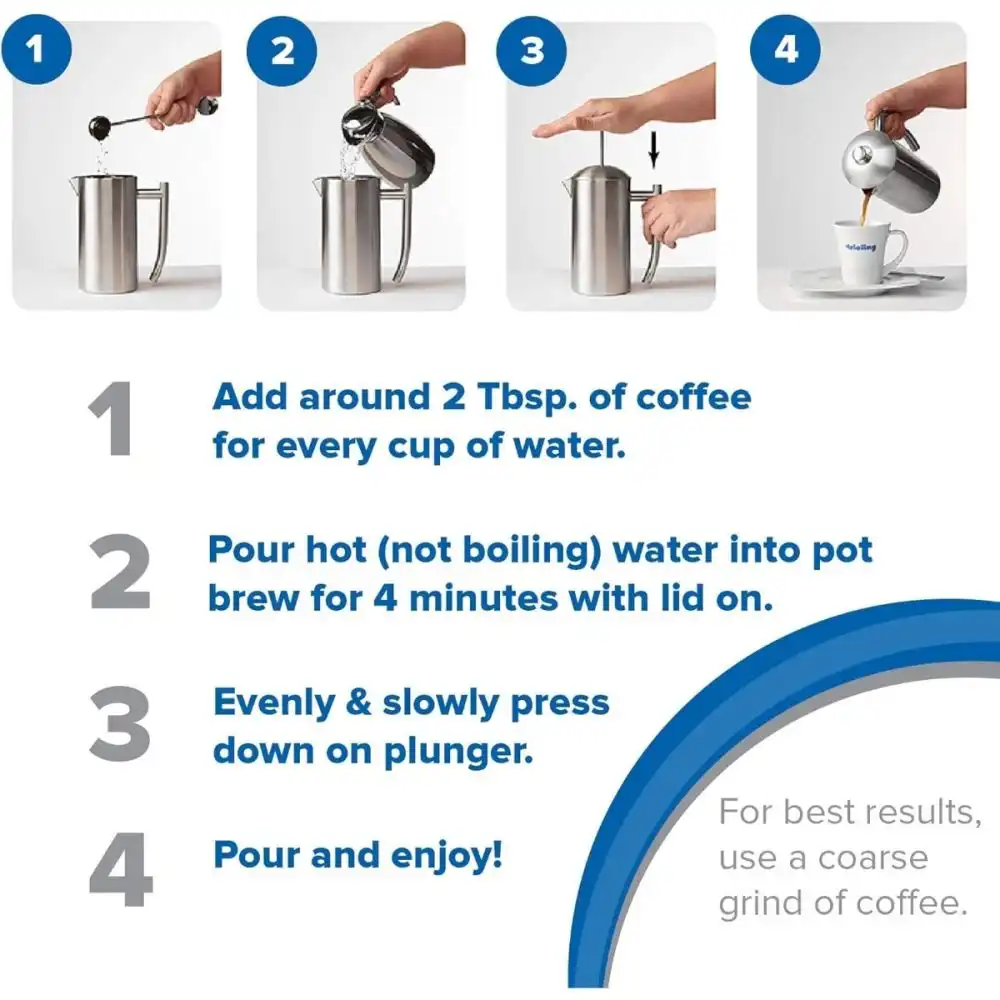 Alternative view of Frieling 17oz French Press | Polished Stainless Steel