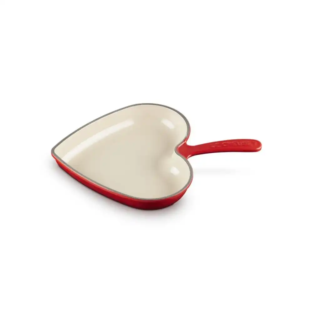 Le Creuset Traditional 10.25" Heart Skillet | Cerise