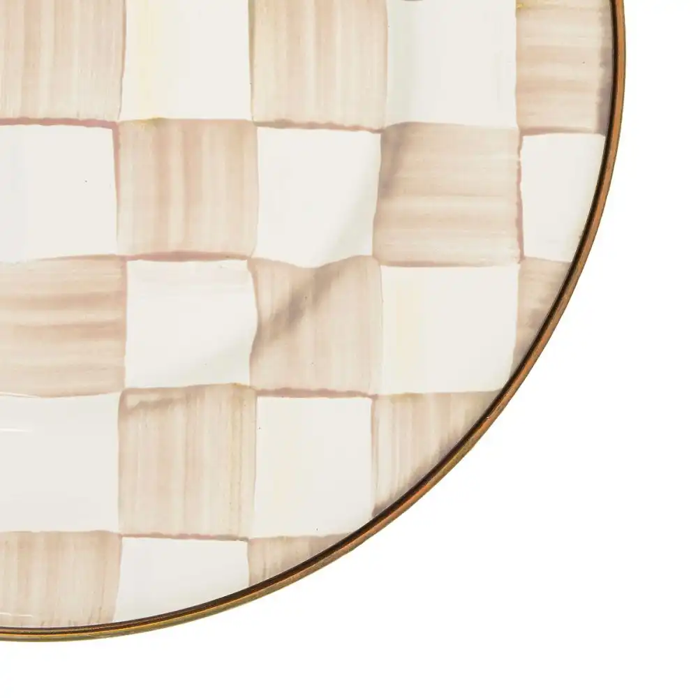 Alternative view of MacKenzie-Childs Mocha Check 8" Salad Plate