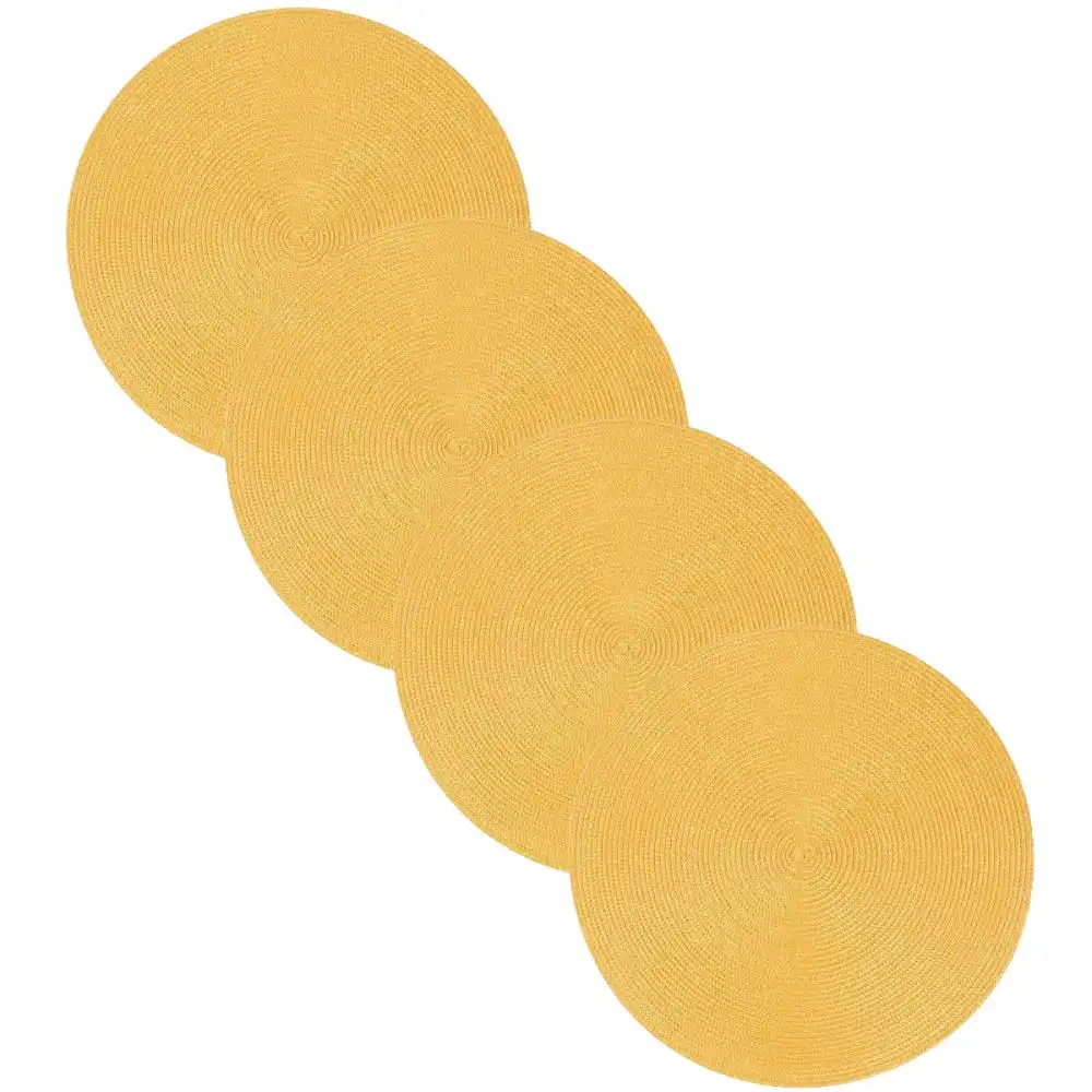 Now Designs by Danica 15" Disko Placemats (Set of 4) | Honey