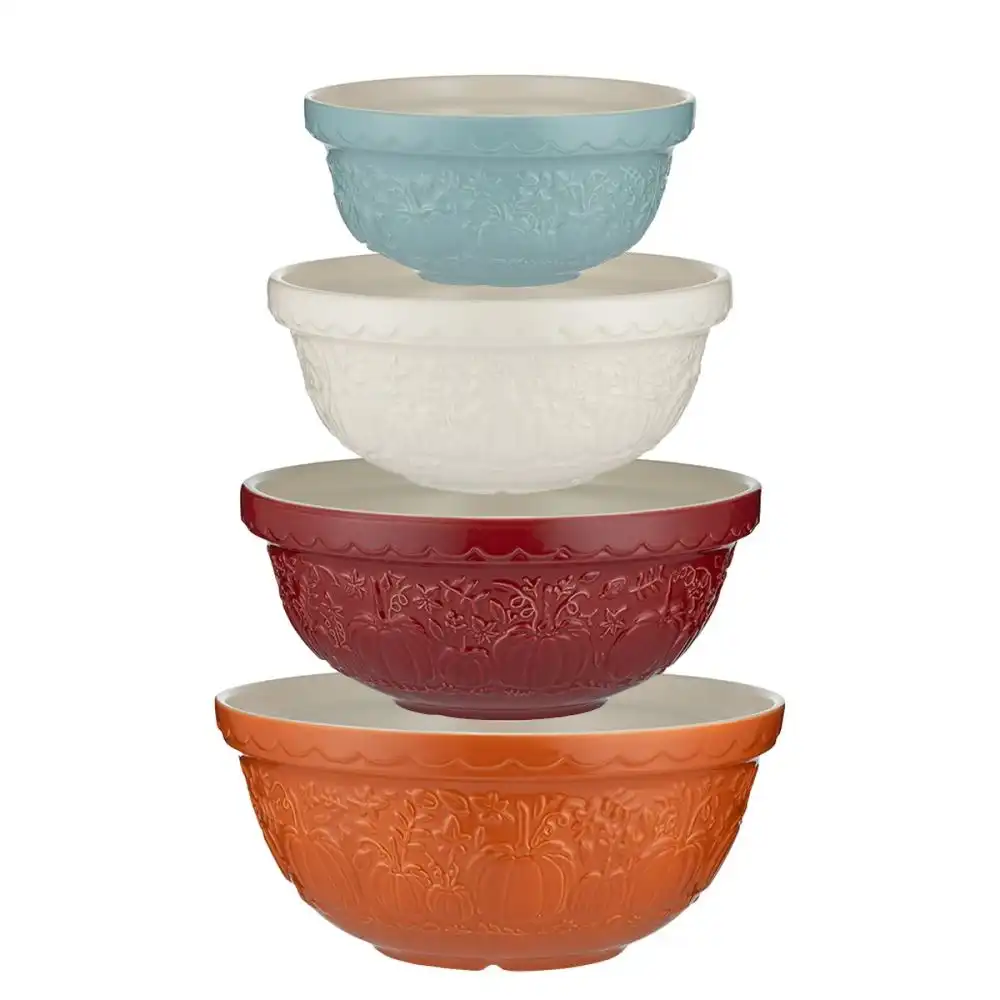 Mason Cash In The Pumpkin Patch 4-Piece Mixing Bowl Set