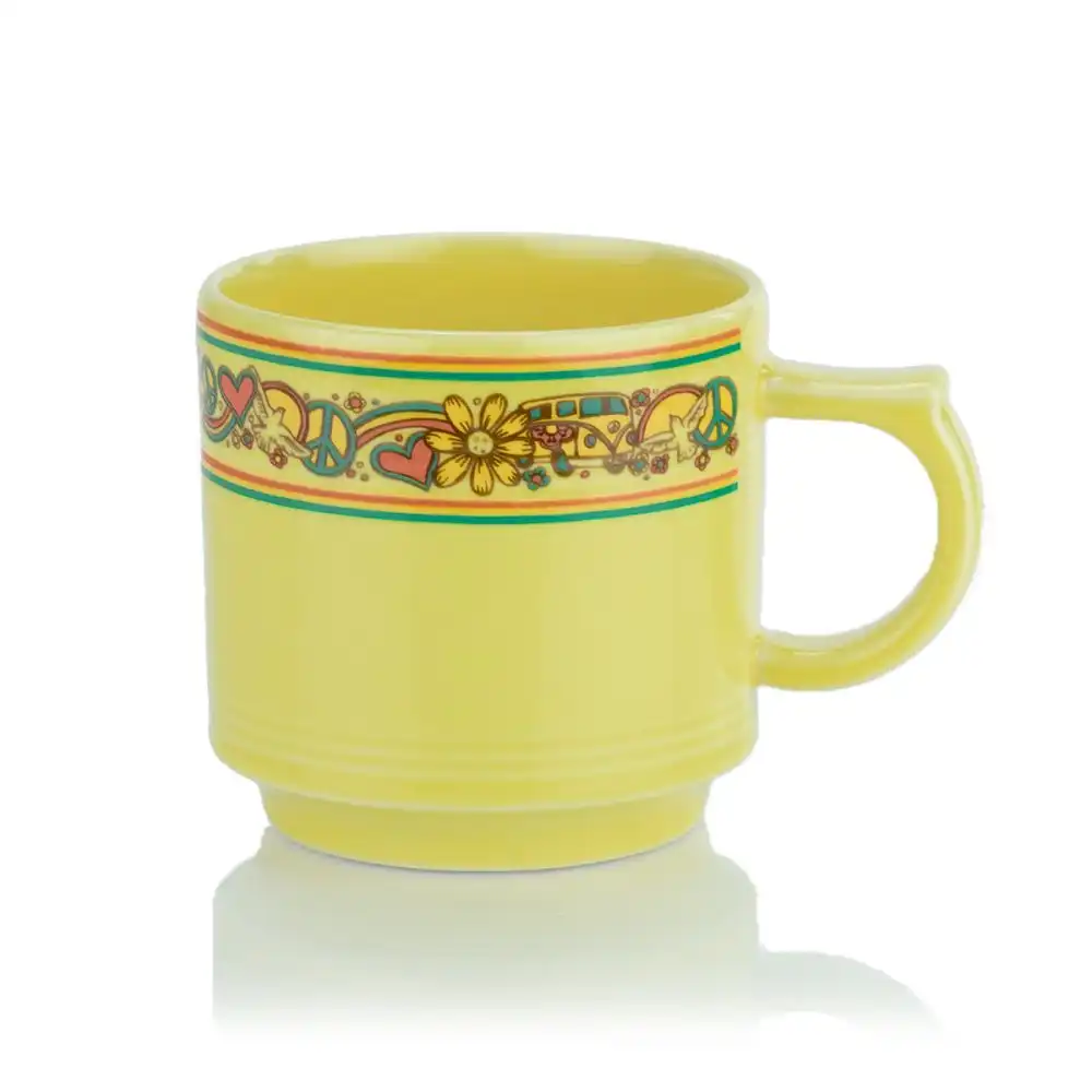 Alternative view of Fiesta® 16oz Stackable Mug & Coaster/Mug Cover Set | Peace & Love (Sunflower)