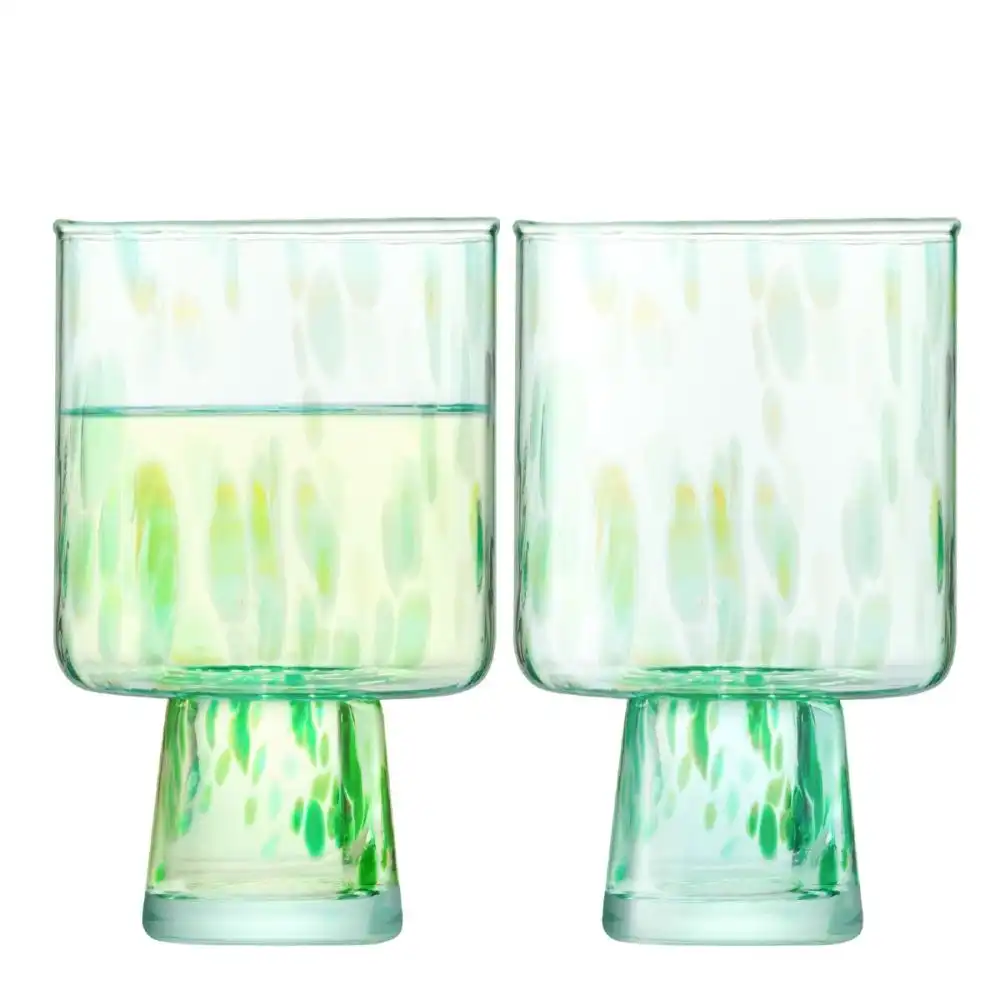 LSA Sea Glass 2-Piece 10oz Wine Glasses | Sea Greens