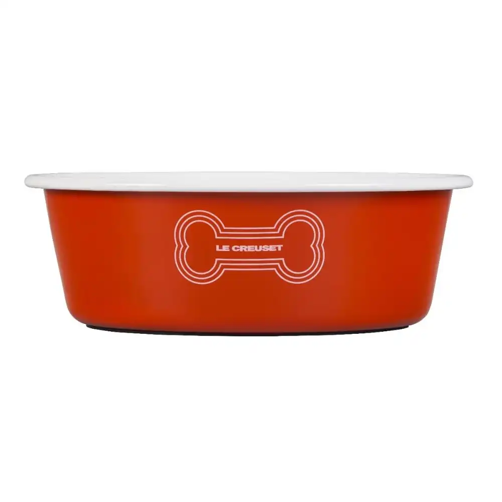 Alternative view of Le Creuset 6-Cup Large Dog Bowl | Orange