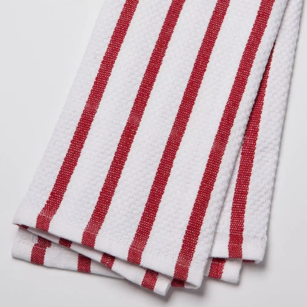 Alternative view of Now Designs by Danica Basketweave Dishtowel | Red