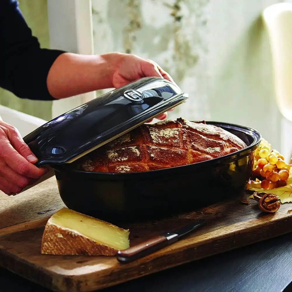 Alternative view of Emile Henry Artisan Bread Baker | Charcoal