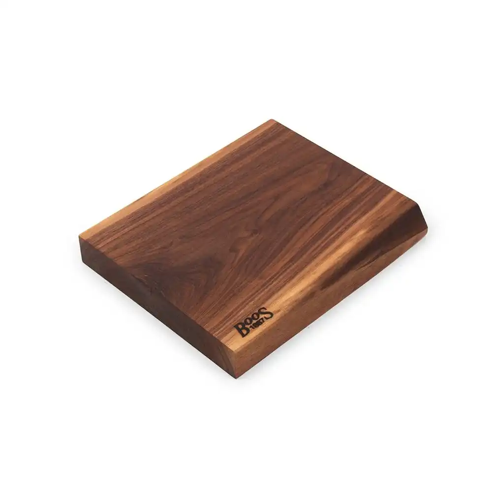 John Boos 1887 Rustic Edge Walnut Cutting Board 13"x12"