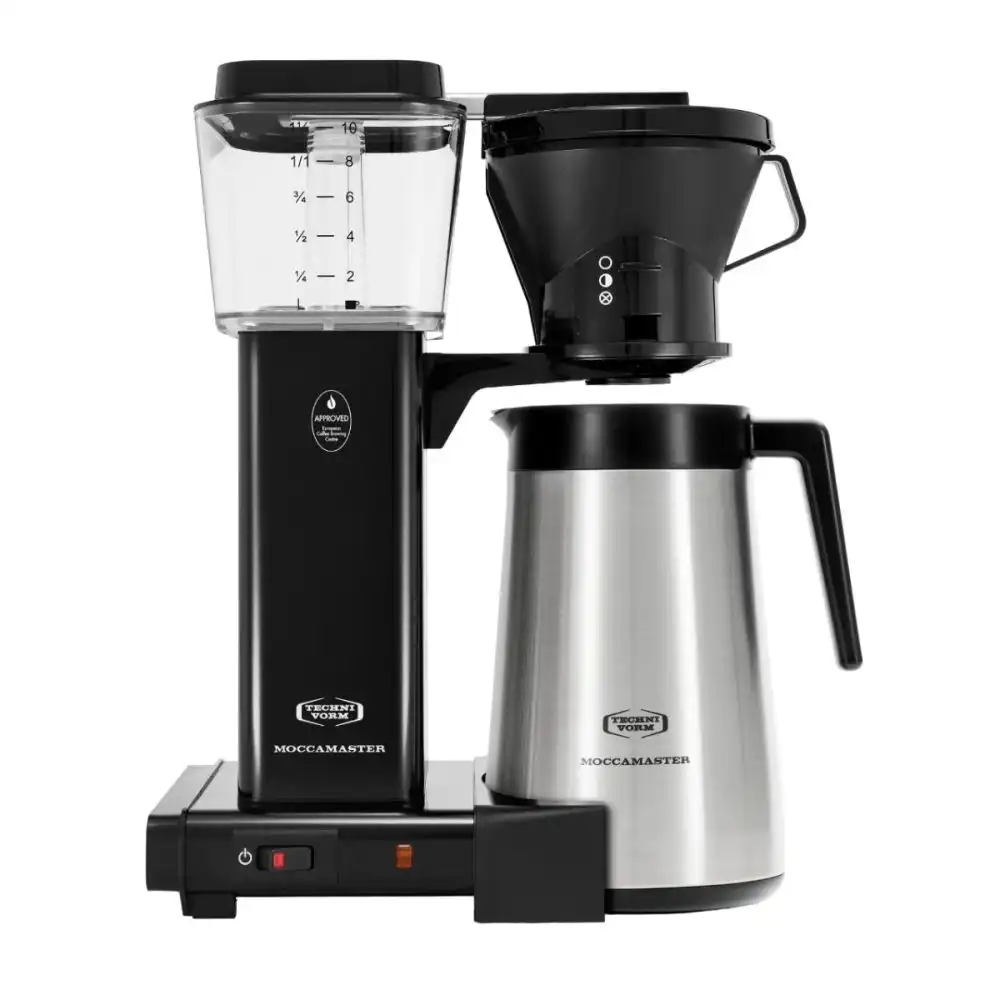 Moccamaster KBT Manual-Adjust Drip-Stop Coffee Maker (40 oz Thermal Carafe) | Black