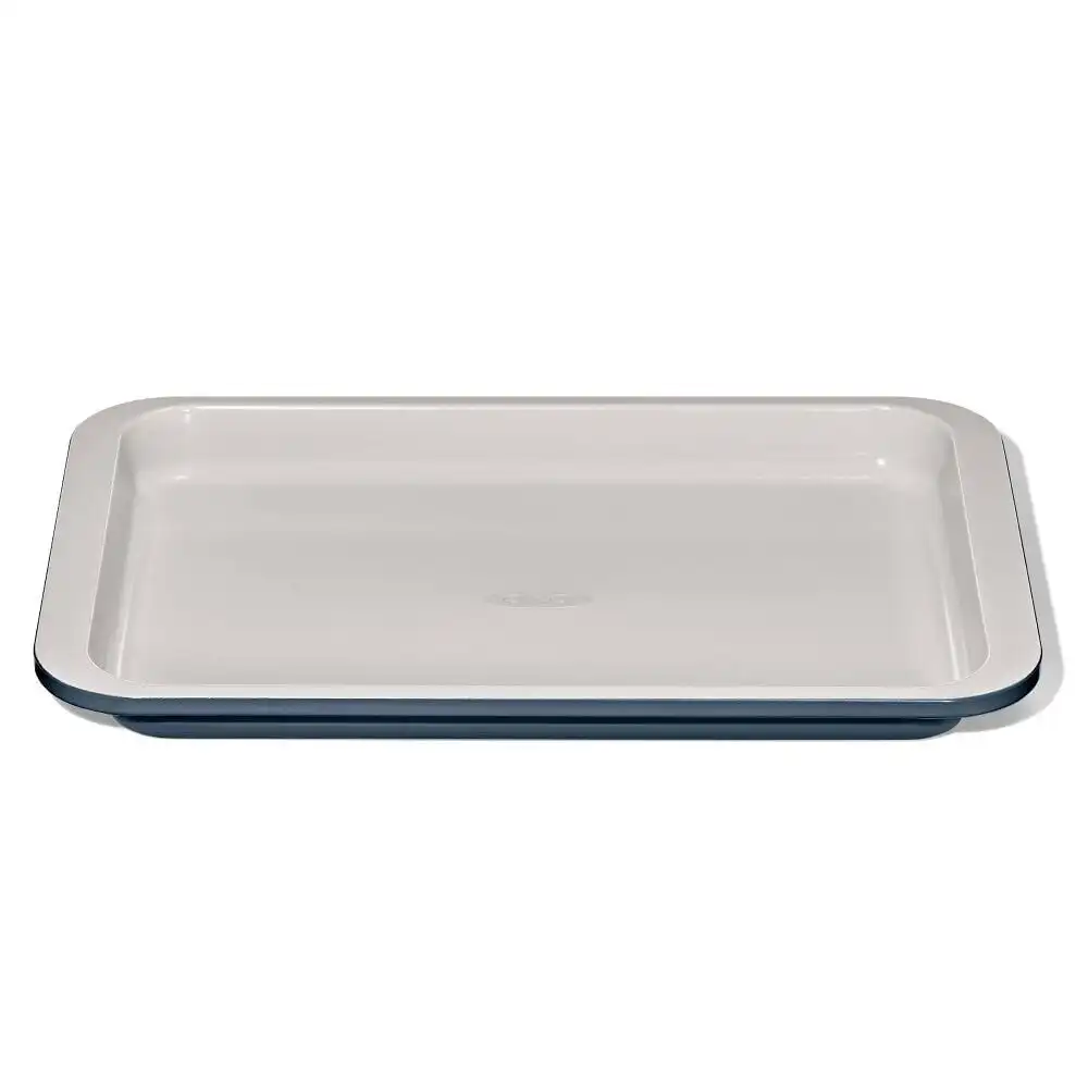 OXO Good Grips Non-Stick Pro Ceramic Coated Metal Bakeware Quarter Sheet Pan | Storm Blue