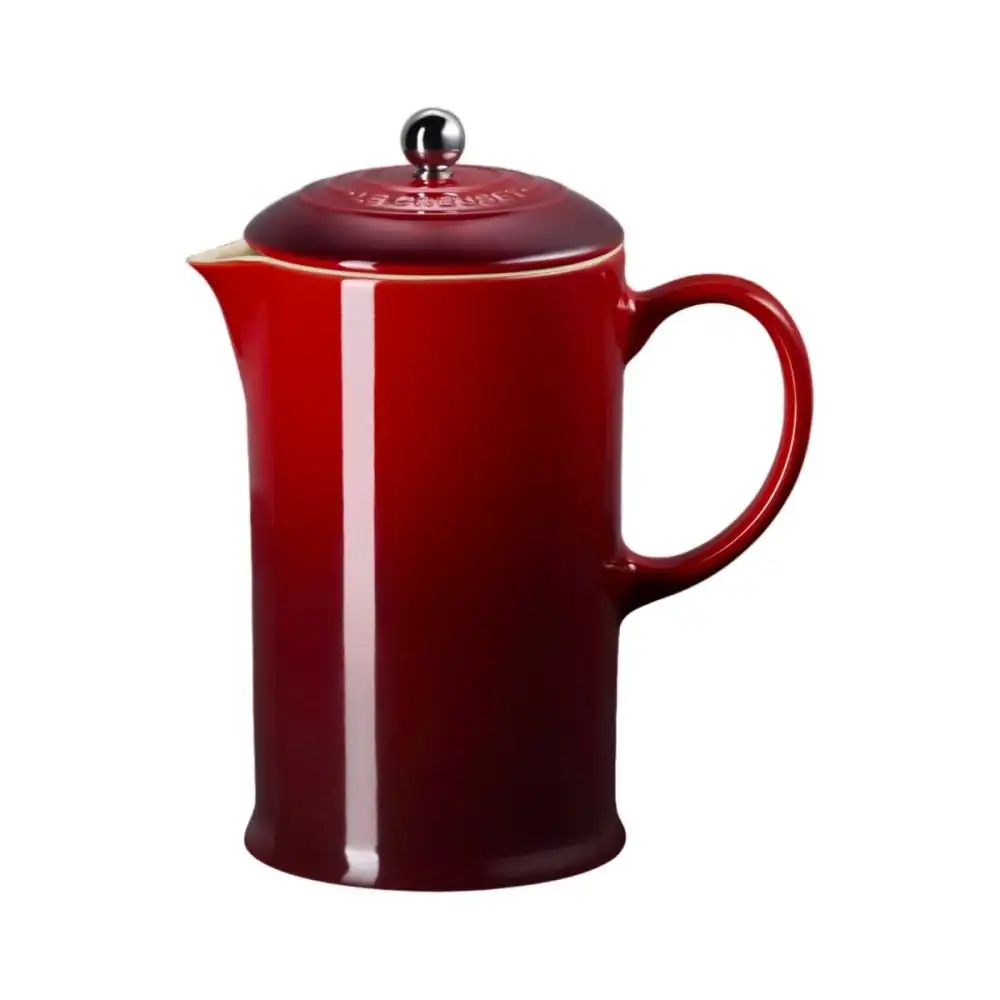 Le Creuset 34oz Stoneware Ceramic French Press | Cerise