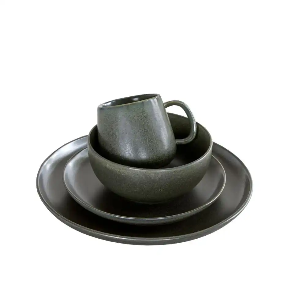 Fortessa Sound Collection 16-Piece Dinnerware Set | Forest