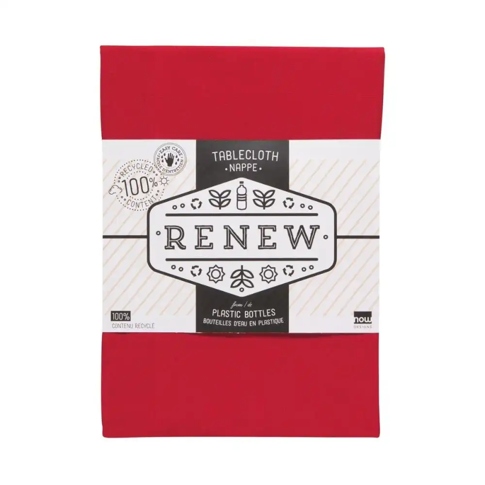 Now Designs by Danica Renew Collection 60" x 108" Tablecloth | Chili