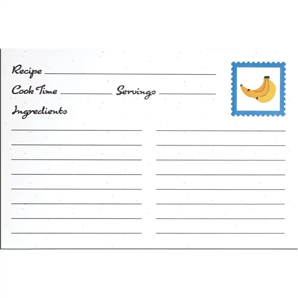 C.R. Gibson 4" x 6" Recipe Cards | Bananas