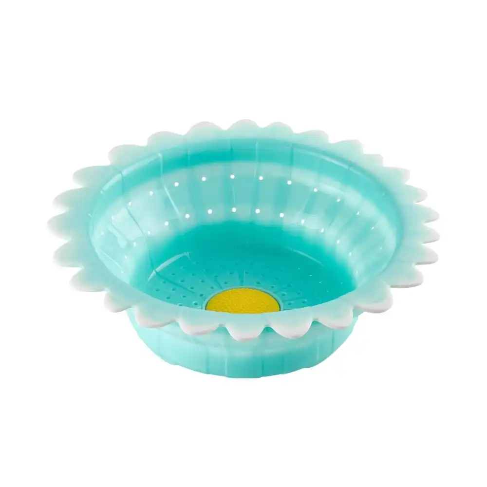 Alternative view of Charles Viancin 11" Collapsible Colander | Aqua Daisy