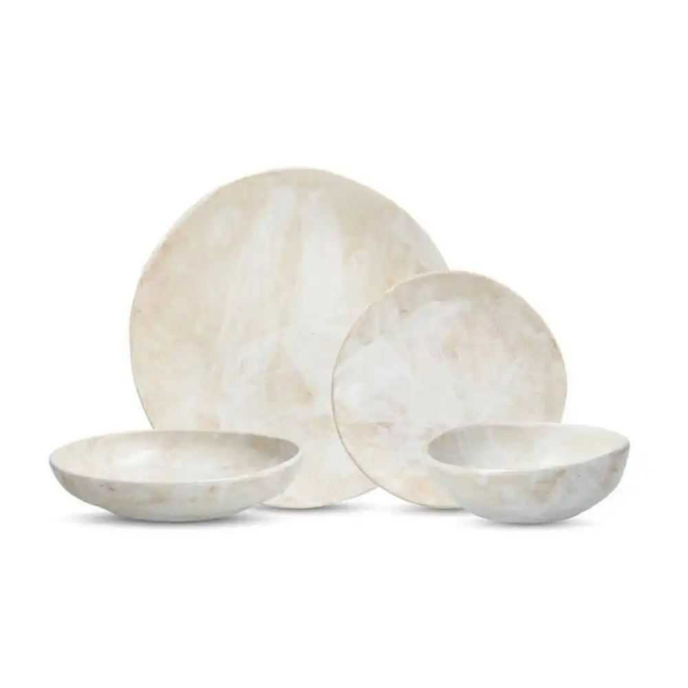 Fortessa Cloud Terre Collection No. 2 16-Piece Dinnerware Set | White