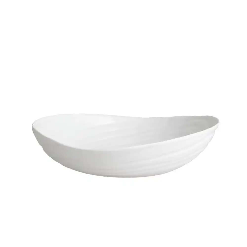 Alternative view of Fortessa Playa Blanca Melamine 9.25" Soup Bowl | White Beach