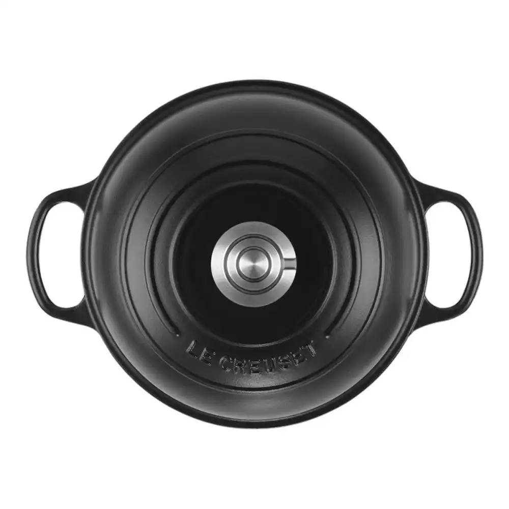 Alternative view of Le Creuset 9.5" Signature Bread Oven with Crucible Stainless Steel Knob | Licorice