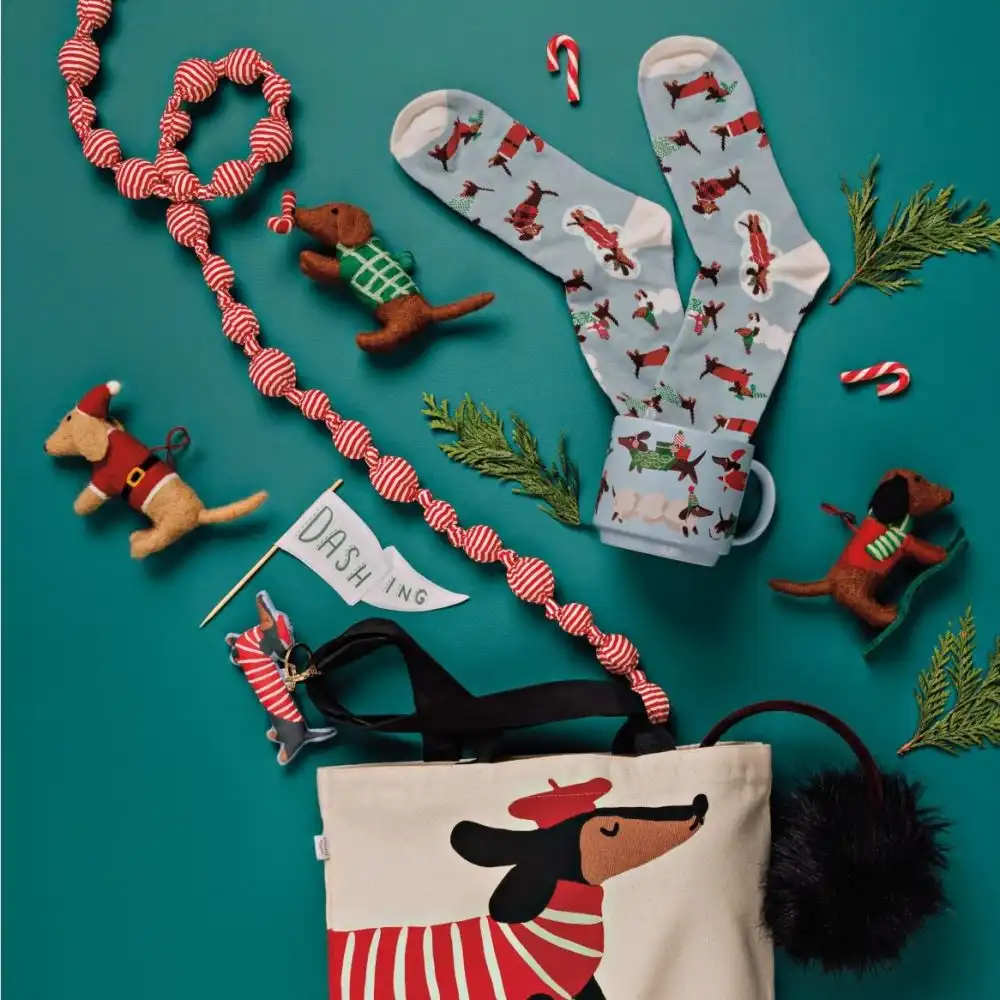 Alternative view of Danica Jubilee Christmas Dashing Dachshunds Ornament | Assorted Styles