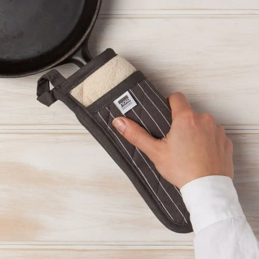Alternative view of Now Designs by Danica Superior Potholder | Pinstripe Granite