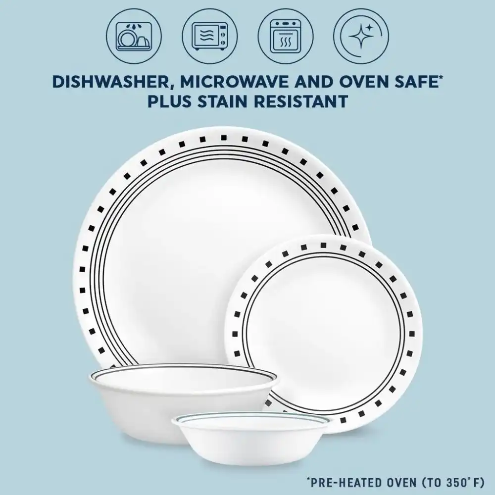 Alternative view of Corelle 16-Piece Dinnerware Set | City Block