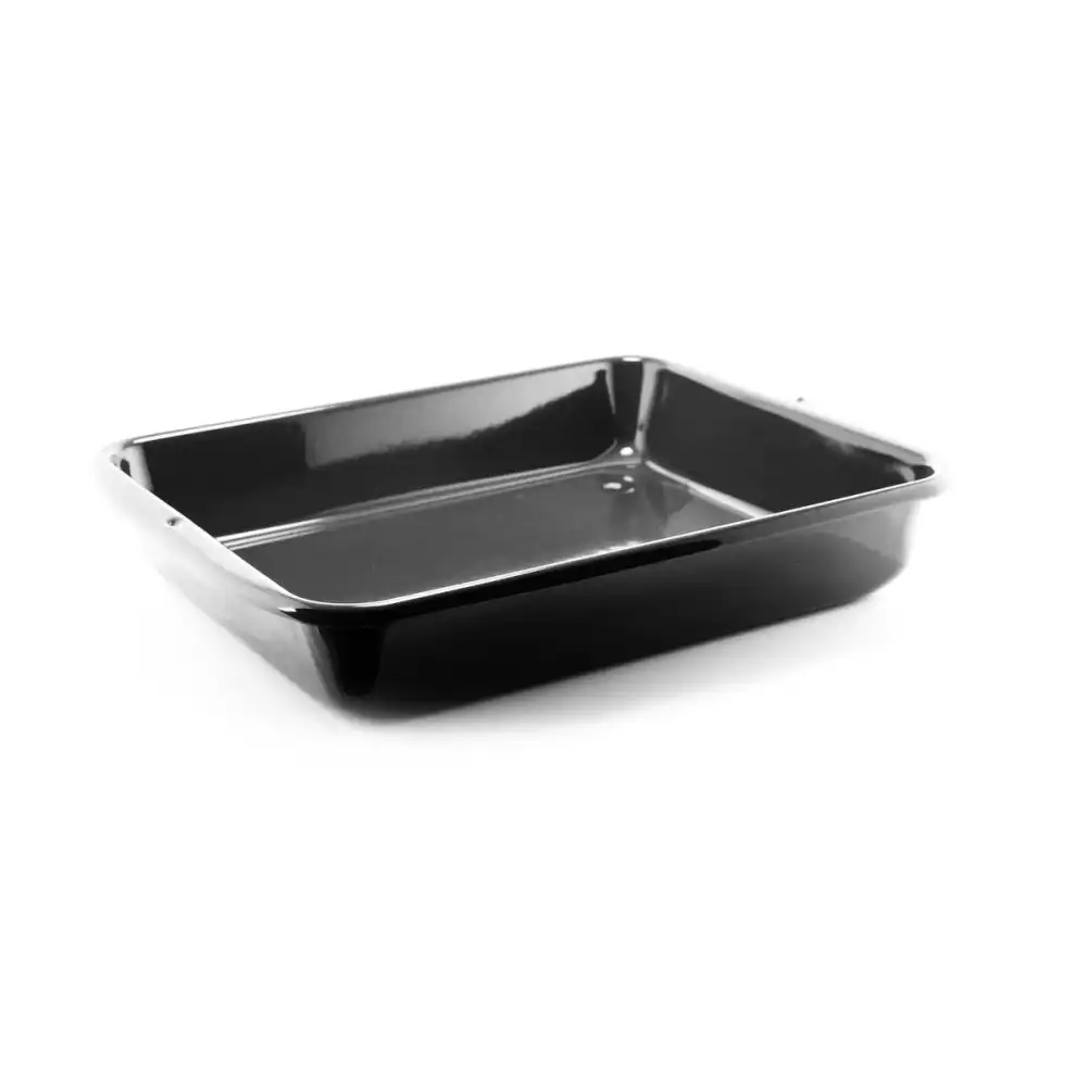 Chantal 16.5" x 13" Enamel-on-Steel Rectangular Bakeware | Black