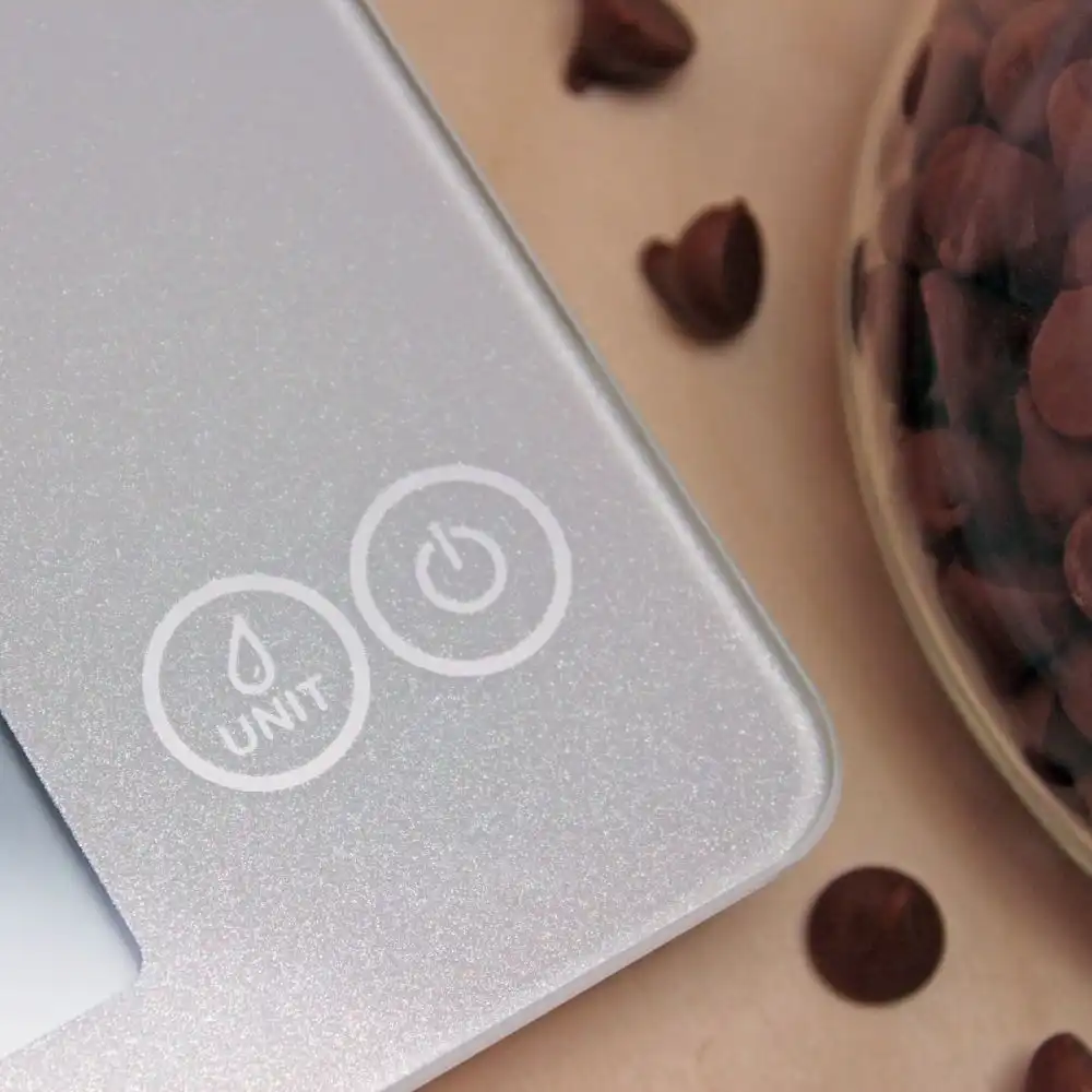 Alternative view of Escali ARTI Glass Digital Kitchen Scale | Frost White