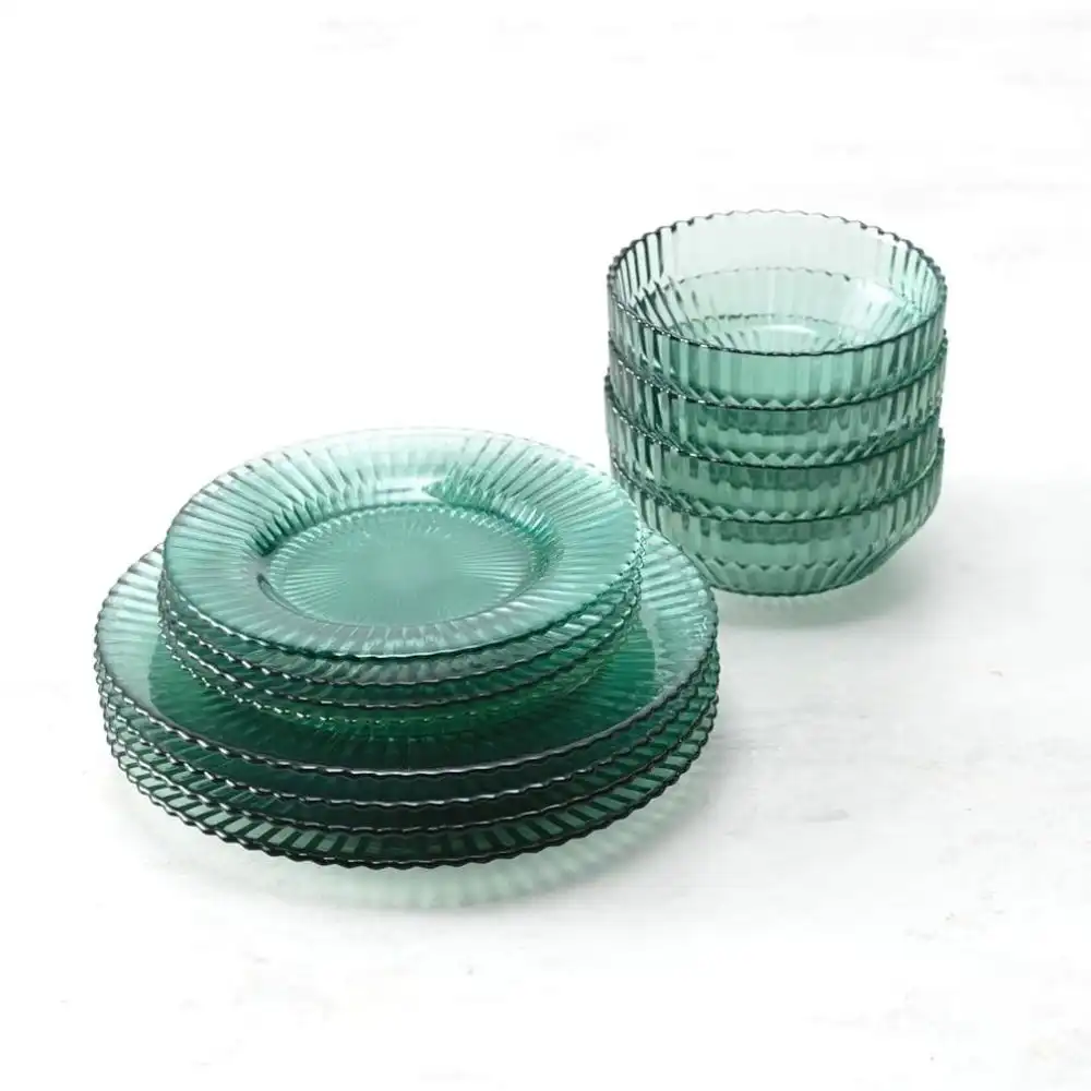 Alternative view of Fortessa Archie 12-Piece Dinnerware Set | Verde