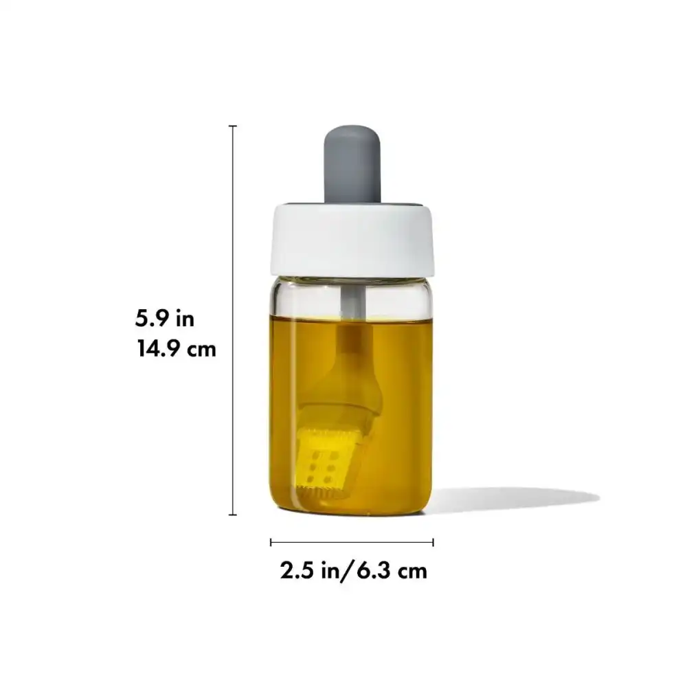 Alternative view of OXO Glass Oil Bottle And Brush