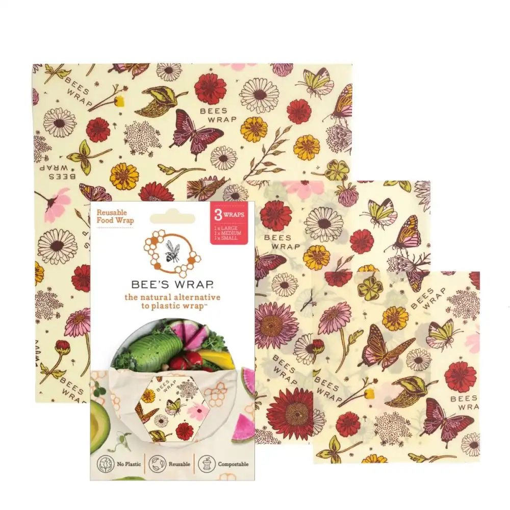 Bee's Wrap 3-Piece Food Wrap Set | Meadow Magic (Assorted)