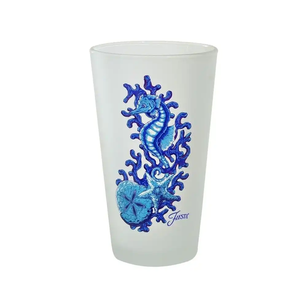 Alternative view of Fiesta® 16oz Tapered Cooler Glassware (Set of 4) | Coastal Seahorse