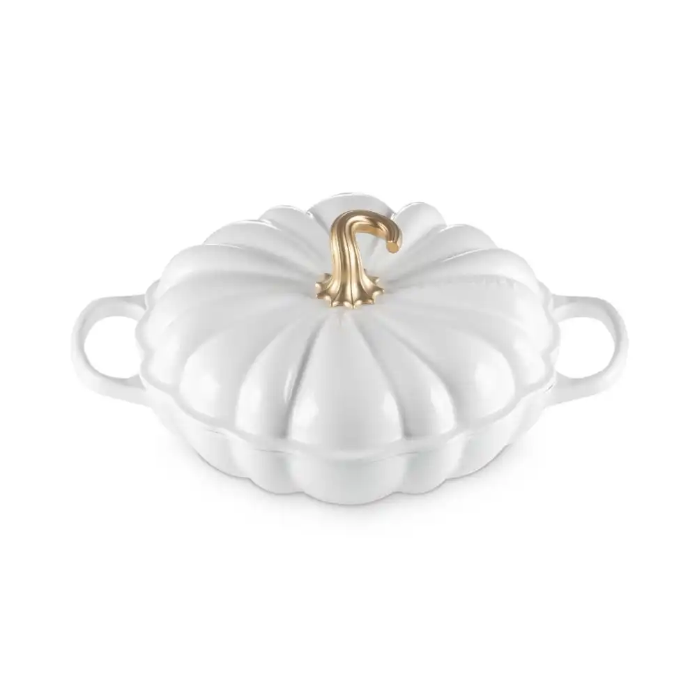 Le Creuset Signature 2.75 Qt. Pumpkin Braiser | White
