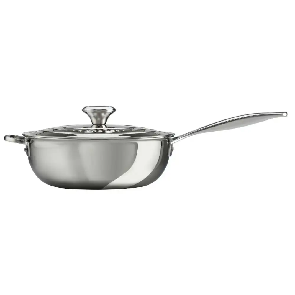 Alternative view of Le Creuset Signature Stainless Steel 3.5-Quart Saucier Pan